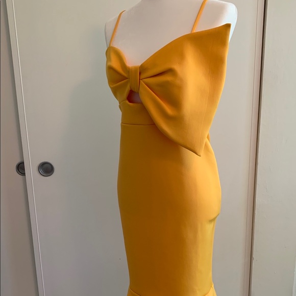 ASOS exaggerated bow scuba dress - Picture 8 of 12